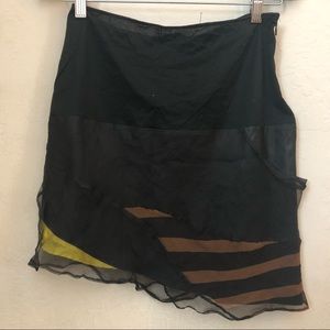 Helmut Lang archival silk chiffon light skirt